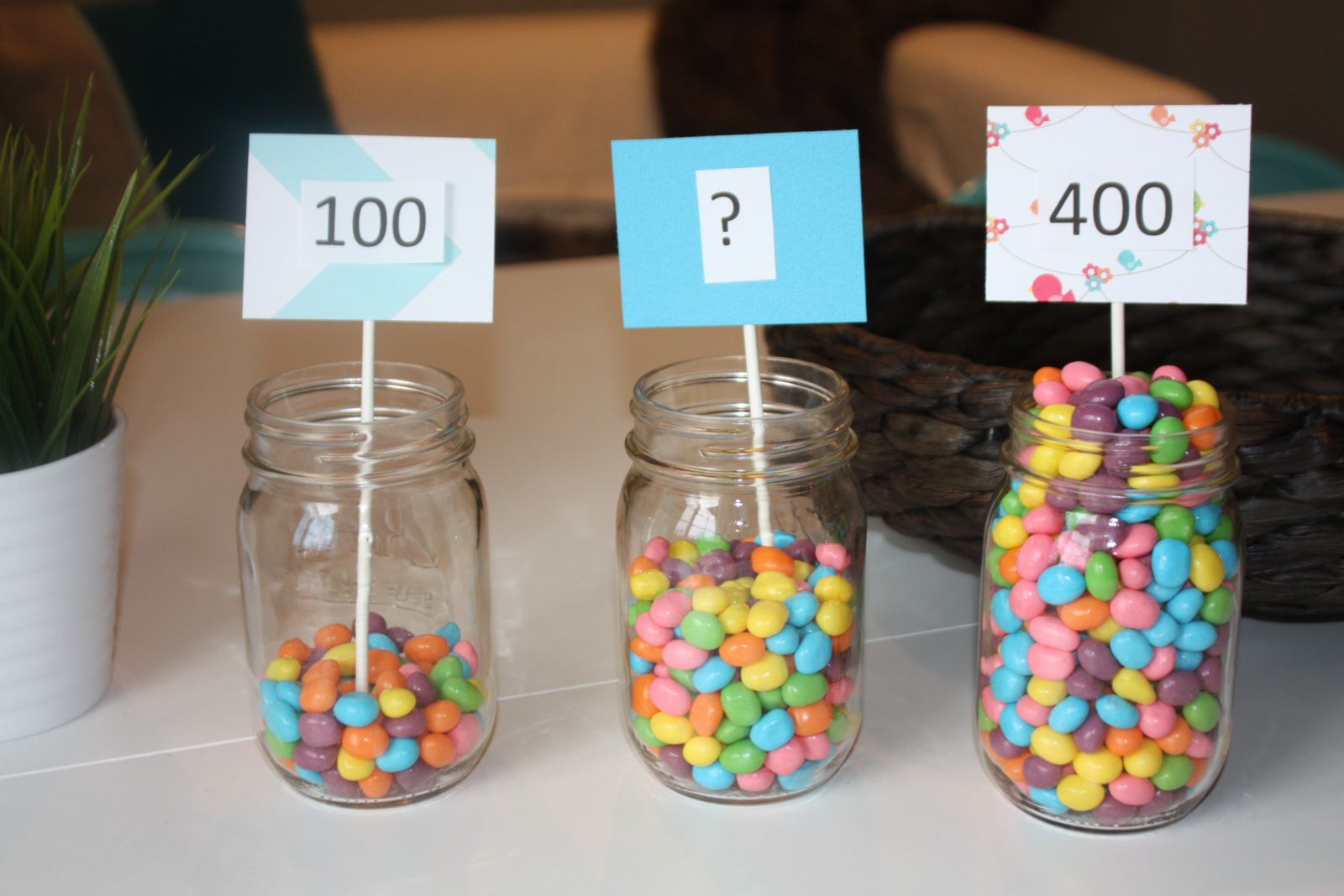 Estimation Jars and Free Printable Worksheet